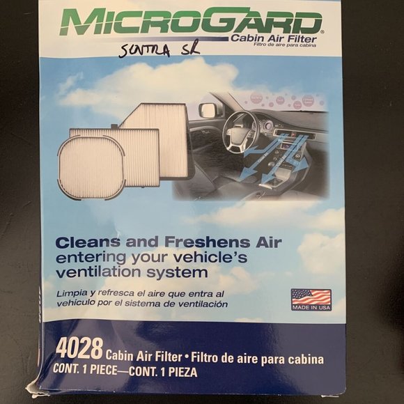 Microgard air filter lot for Nissan Sentra SR MGA46044 & 4028 cabin filter - Picture 5 of 8